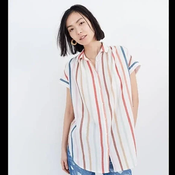 Madewell Gauze central tunic shirt - Picture 1 of 7